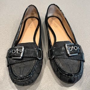 Black Coach Loafers size 7